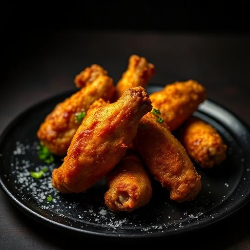 Alitas de pollo fritas